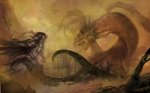medieval knight dragon