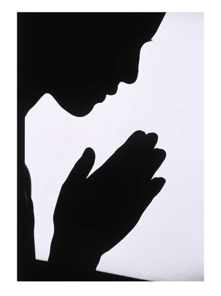 prayer sillouette